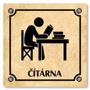 Čítárna, 118x118mm, pergamen, Kansas